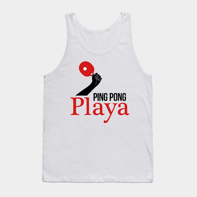 Ping Pong Player Tank Top by nektarinchen